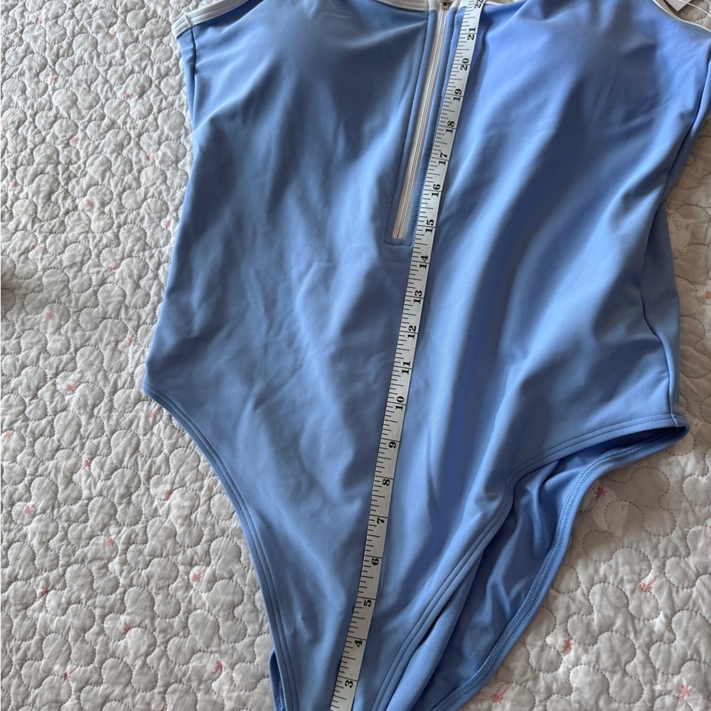 Old Navy NWT One Piece Bathing Suit with Zip, scoop back, L . Sporty and Sexy! - Picture 11 of 13